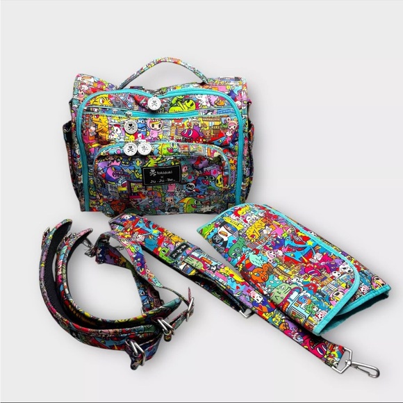 tokidoki Handbags - Tokidojki X Ju.Ju.Be Kaiju City Be Prepared Diaper Bag Full Zip-Down Mommy Pocke
